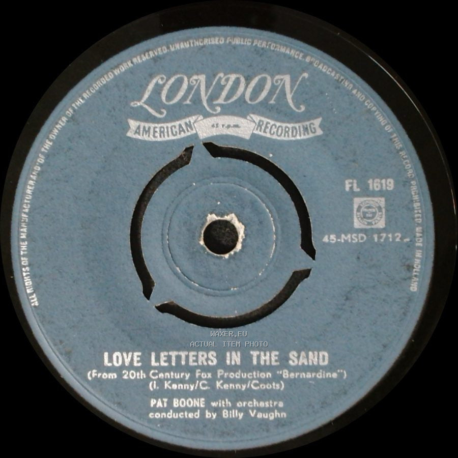 Pat Boone - Bernardine / Love Letters In The Sand side B