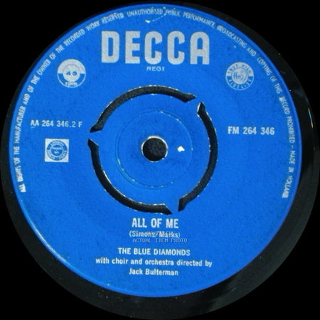 The Blue Diamonds - All Of Me / Ramona side A