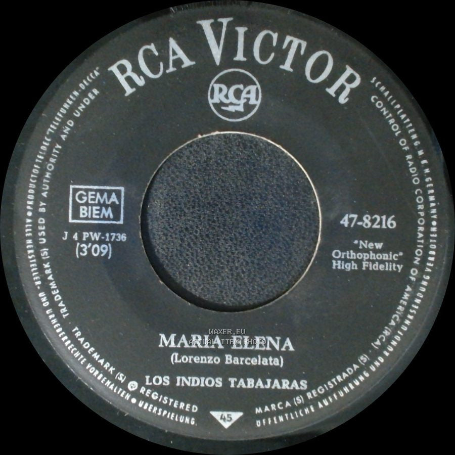 Los Indios Tabajaras - Maria Elena / Jungle Dream side A