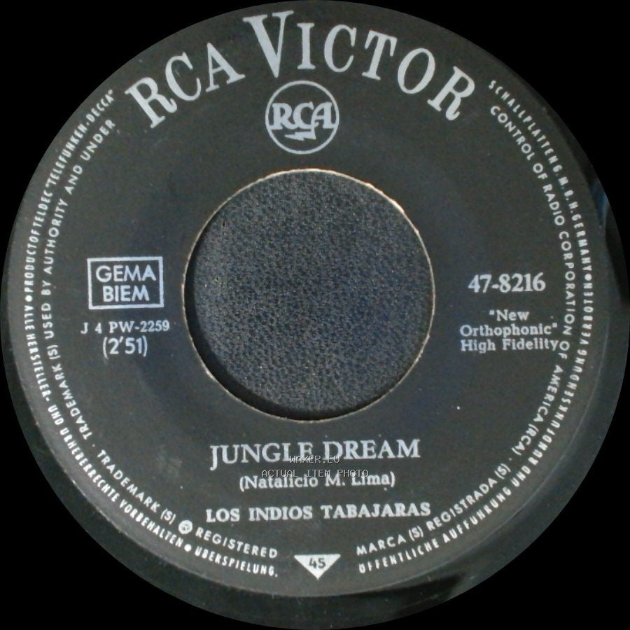 Los Indios Tabajaras - Maria Elena / Jungle Dream side B
