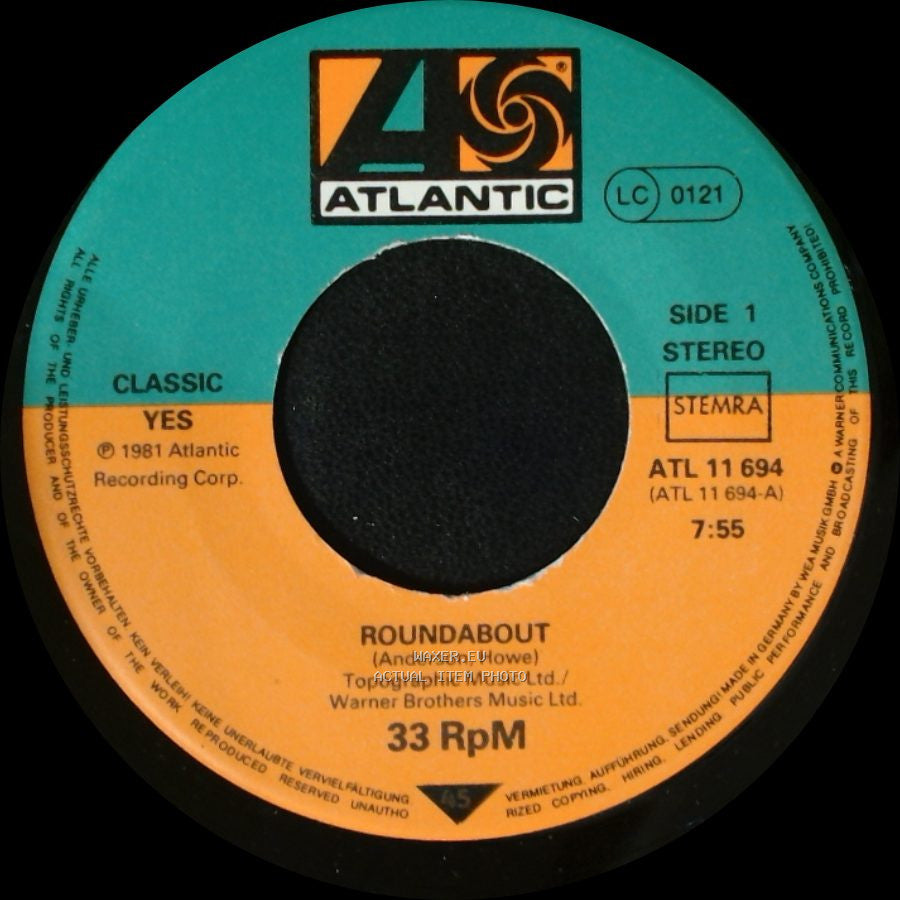 Yes - Roundabout / I've Seen All Good People side A