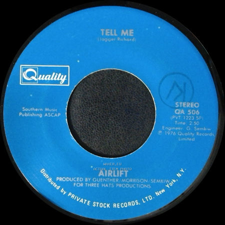 Airlift - You Got Me Dancin' / Tell Me side B