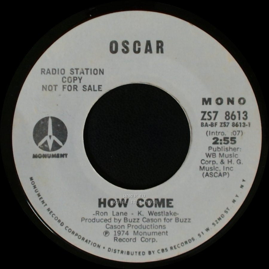 Oscar - How Come / How Come side A