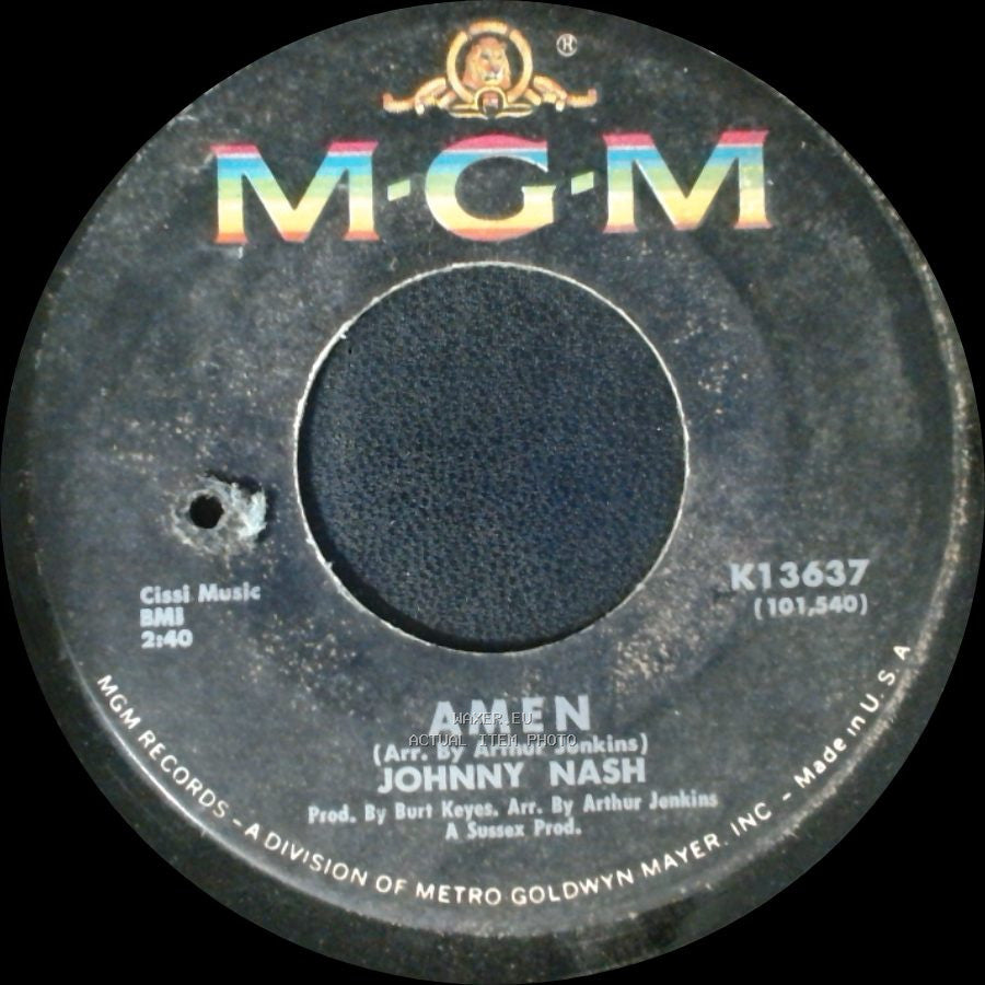 Johnny Nash - Perfumed Flower / Amen side B