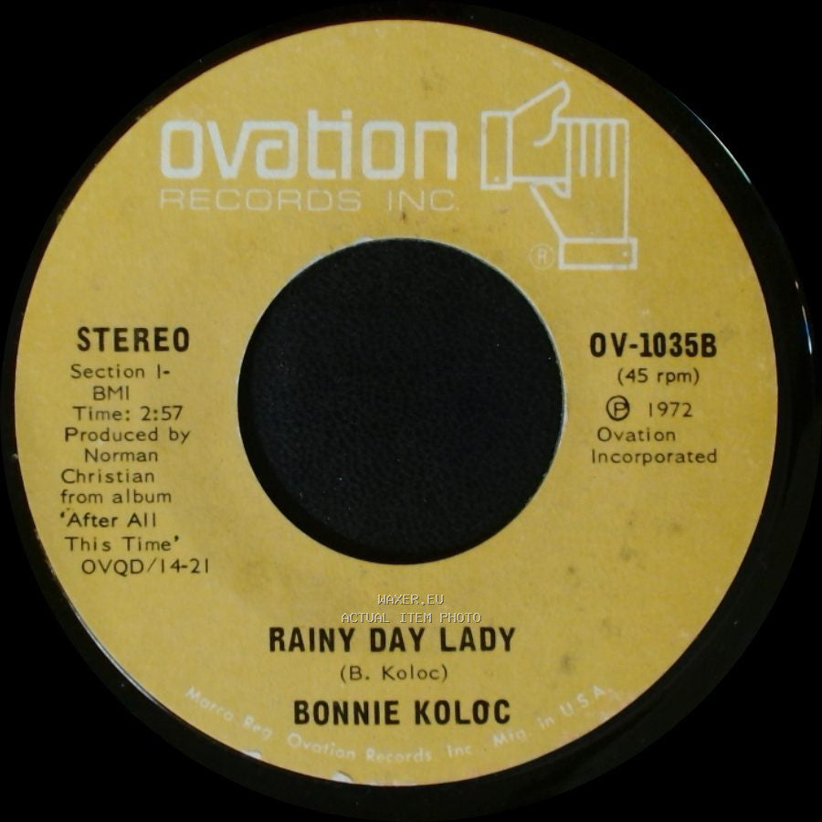 Bonnie Koloc - Angel From Montgomery / Rainy Day Lady side B