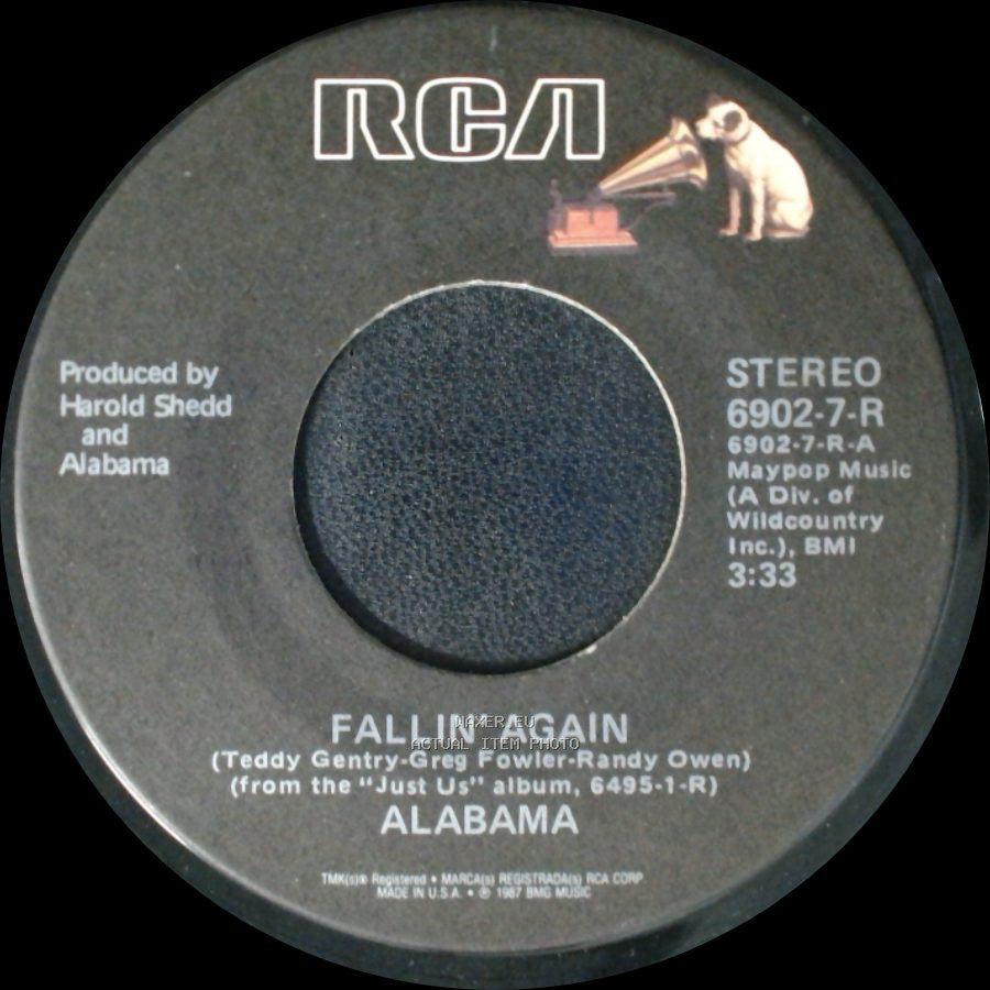 Alabama - Fallin' Again / I Saw The Time side A