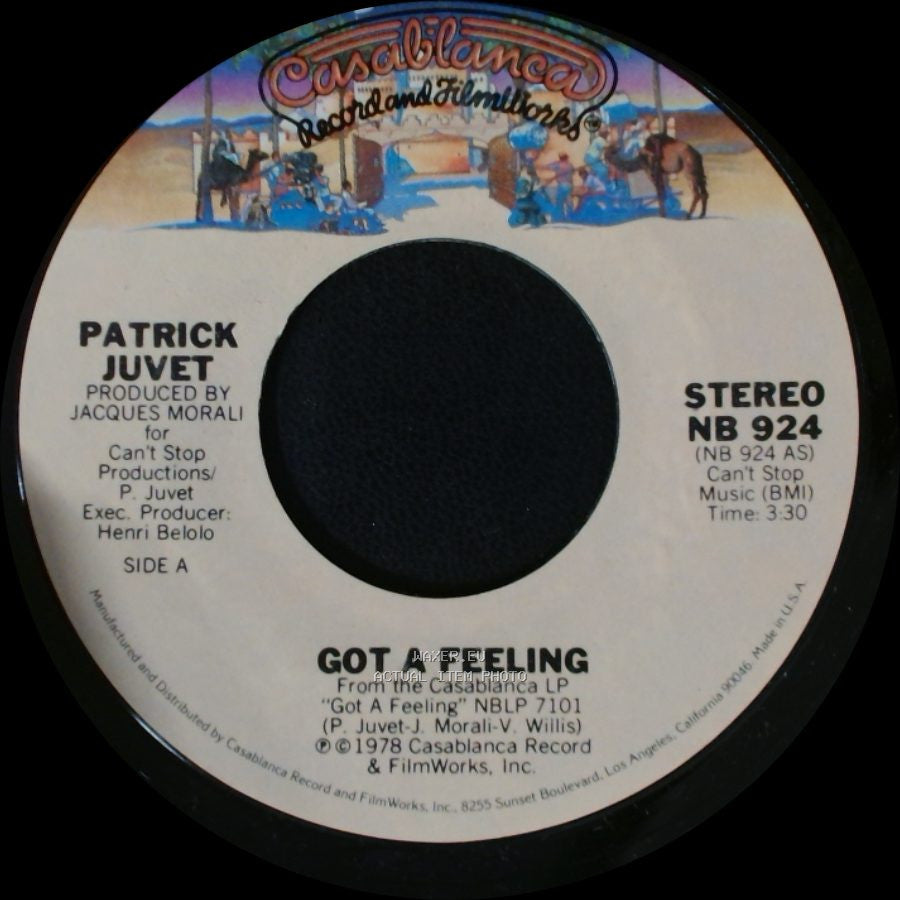 Patrick Juvet - Got A Feeling / I Love America side A
