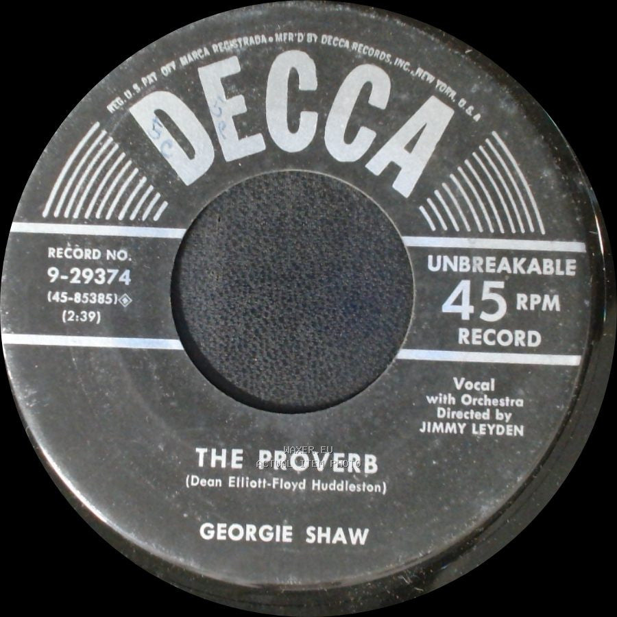 Georgie Shaw - The Proverb / Let Me Go, Devil side A