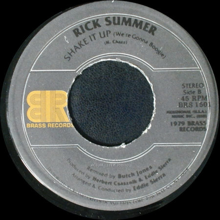 Rick Summer - Born To Be Alive / Shake It Up (We're Gonna Boogie) side B