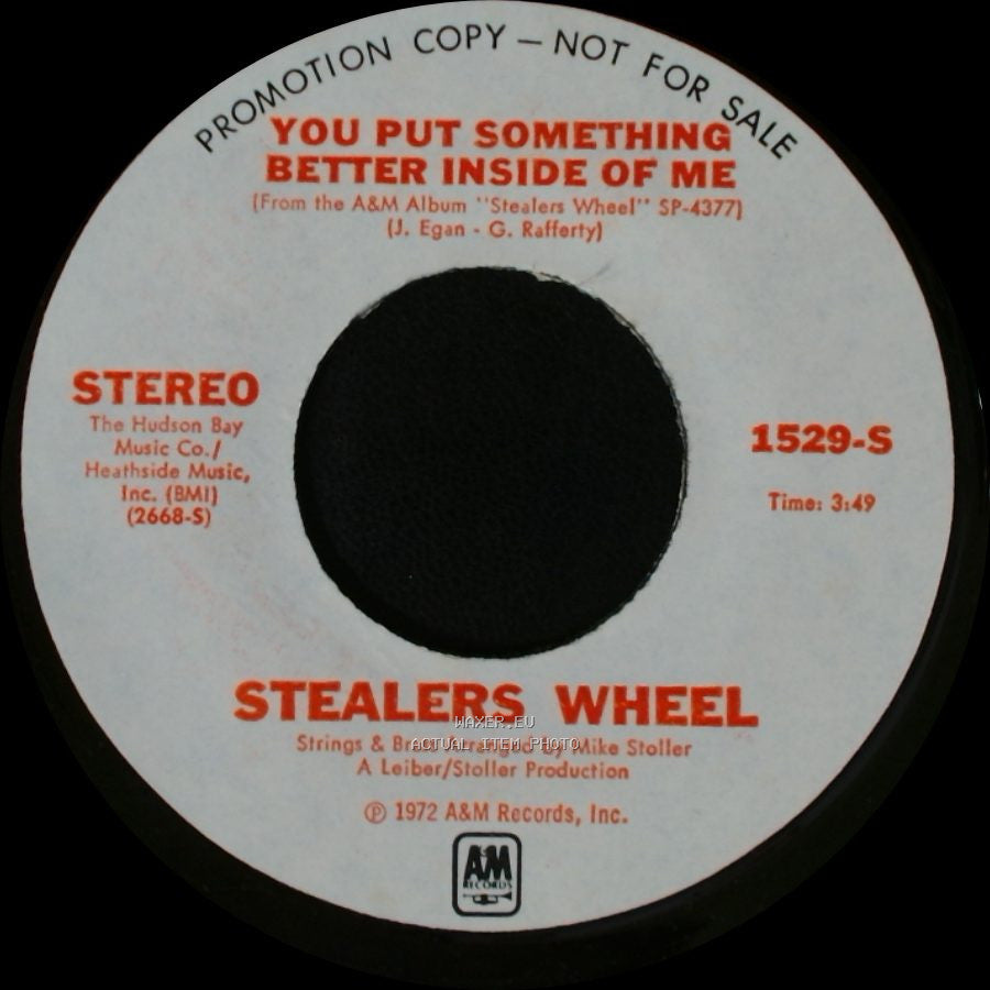 Stealers Wheel - You Put Something Better Inside Of Me / Wheelin' side B