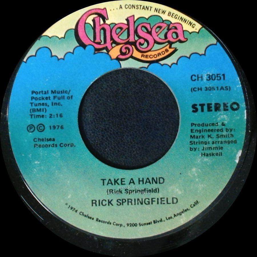 Rick Springfield - Take A Hand / Archangel side A