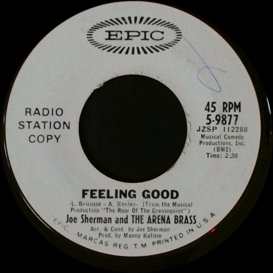 Joe Sherman And The Arena Brass - Feeling Good / Heartbeat side A