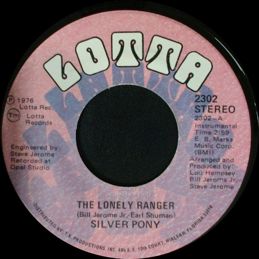 Silver Pony - The Apple And The Arrow / The Lonely Ranger side B