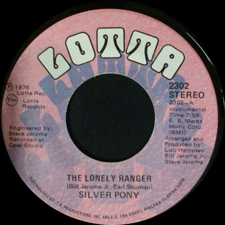 Silver Pony - The Apple And The Arrow / The Lonely Ranger side B