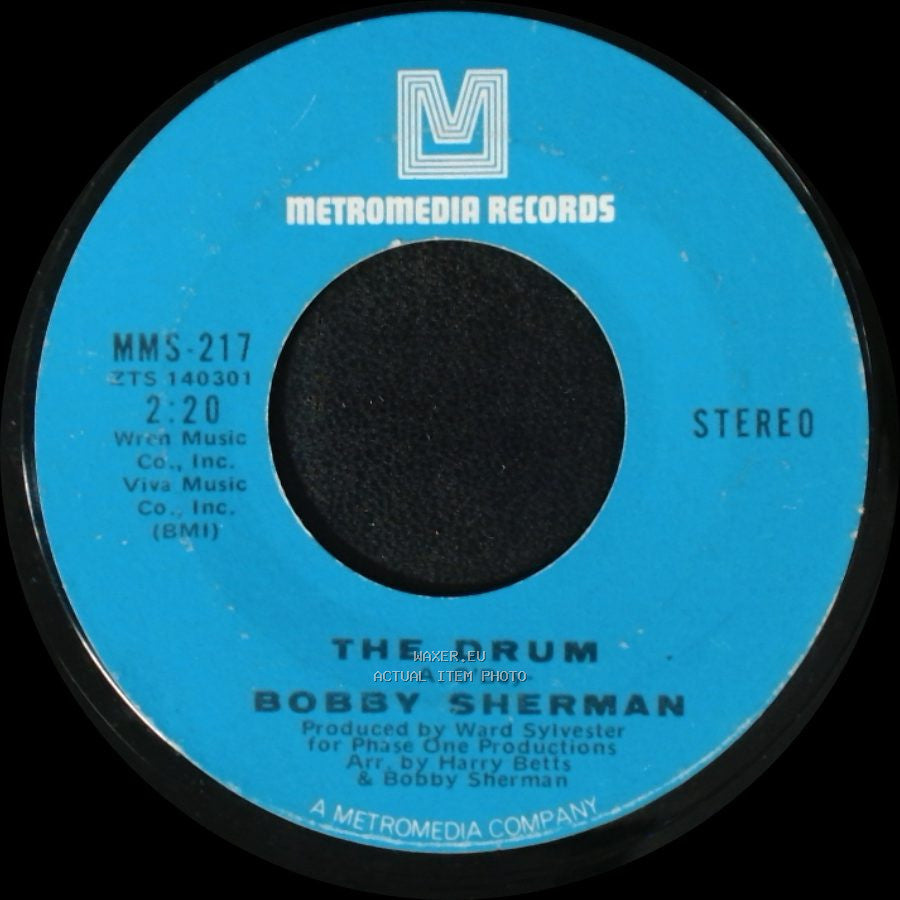Bobby Sherman - Free Now To Roam / The Drum side B