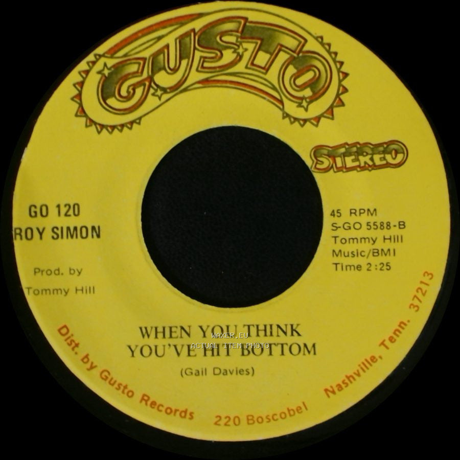 Roy Simon - When You Think You've Hit Bottom / I'm In Love Again side A