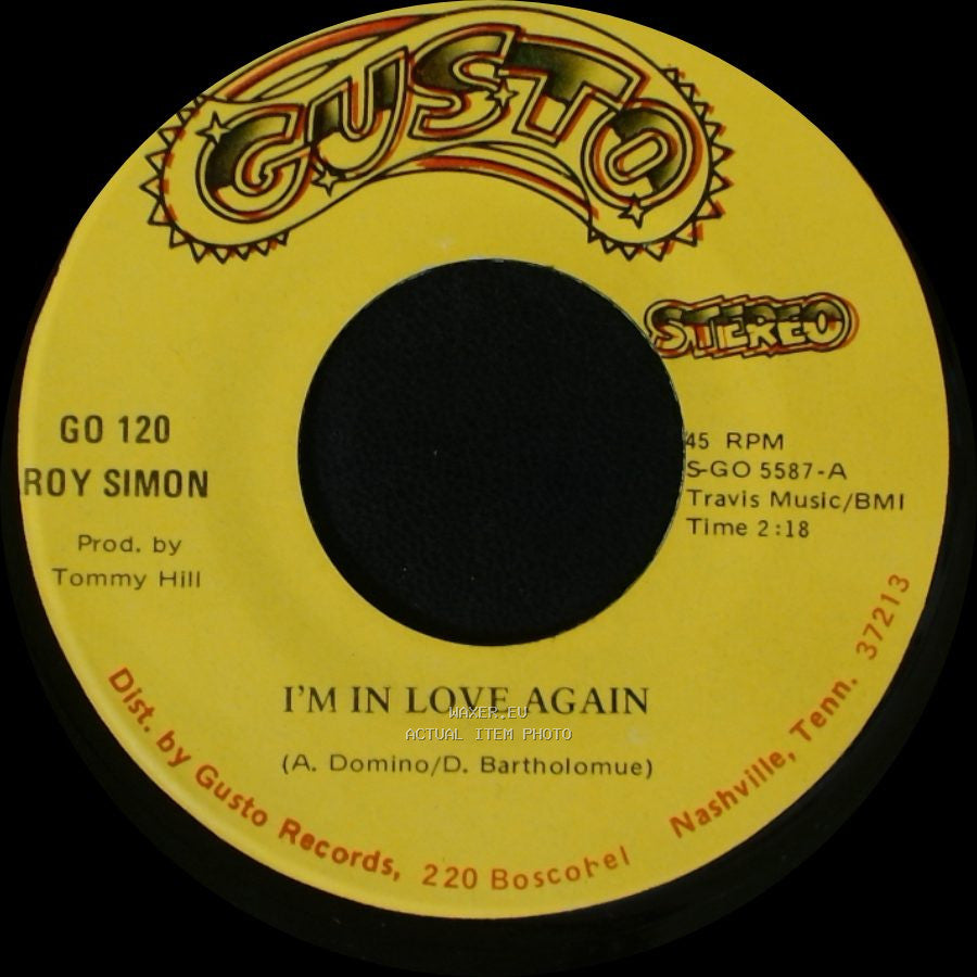 Roy Simon - When You Think You've Hit Bottom / I'm In Love Again side B