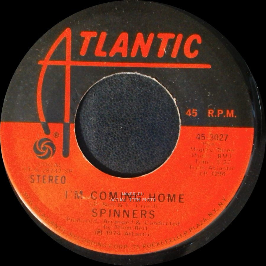 Spinners - I'm Coming Home / He'll Never Love You Like I Do side A