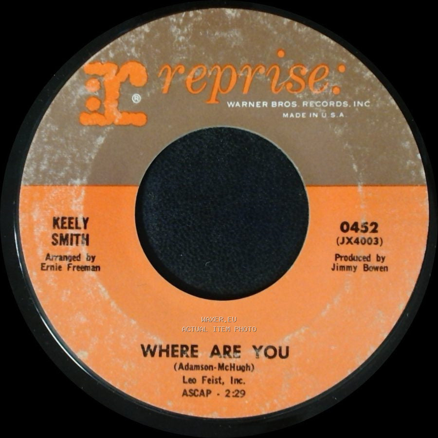 Keely Smith - Good-Bye My Love / Where Are You side B