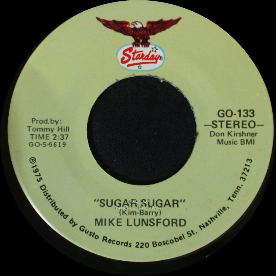 Mike Lunsford - Mumbled Round, Fumbled Round / Sugar Sugar side B