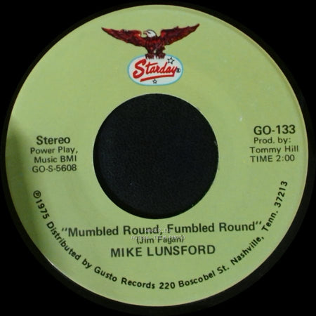 Mike Lunsford - Mumbled Round, Fumbled Round / Sugar Sugar side A