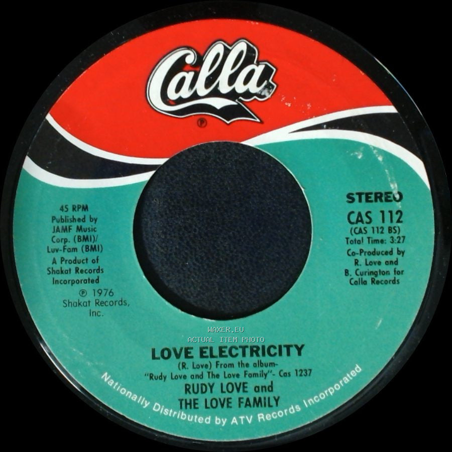 Rudy Love And The Love Family - Ain't Nuthin' Spooky / Love Electricity side B