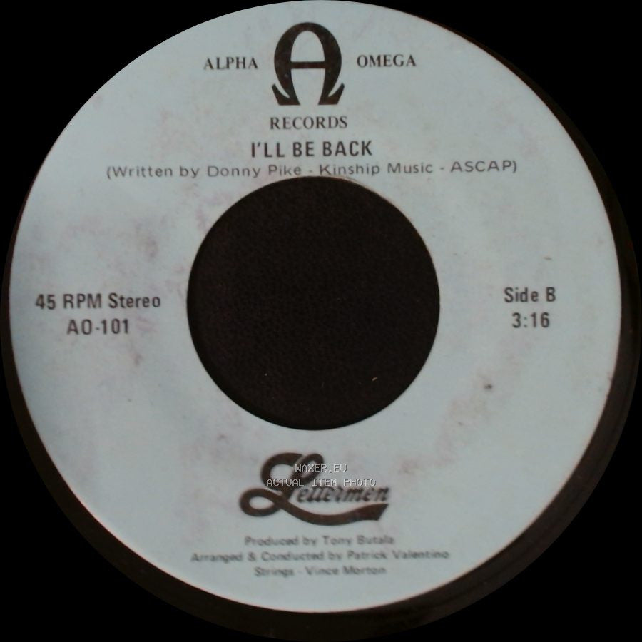 Lettermen - What I Did For Love (From "A Chorus Line") / I'll Be Back side B