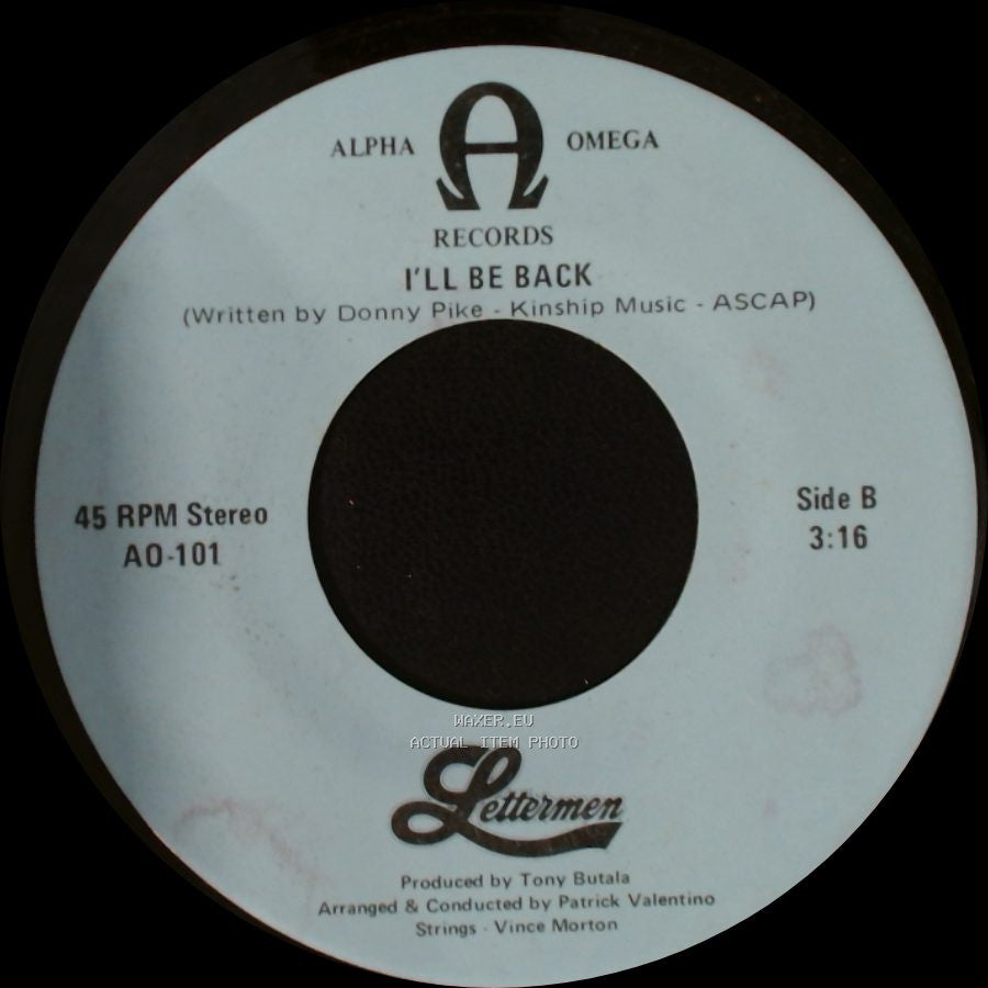 Lettermen - What I Did For Love (From "A Chorus Line") / I'll Be Back side B