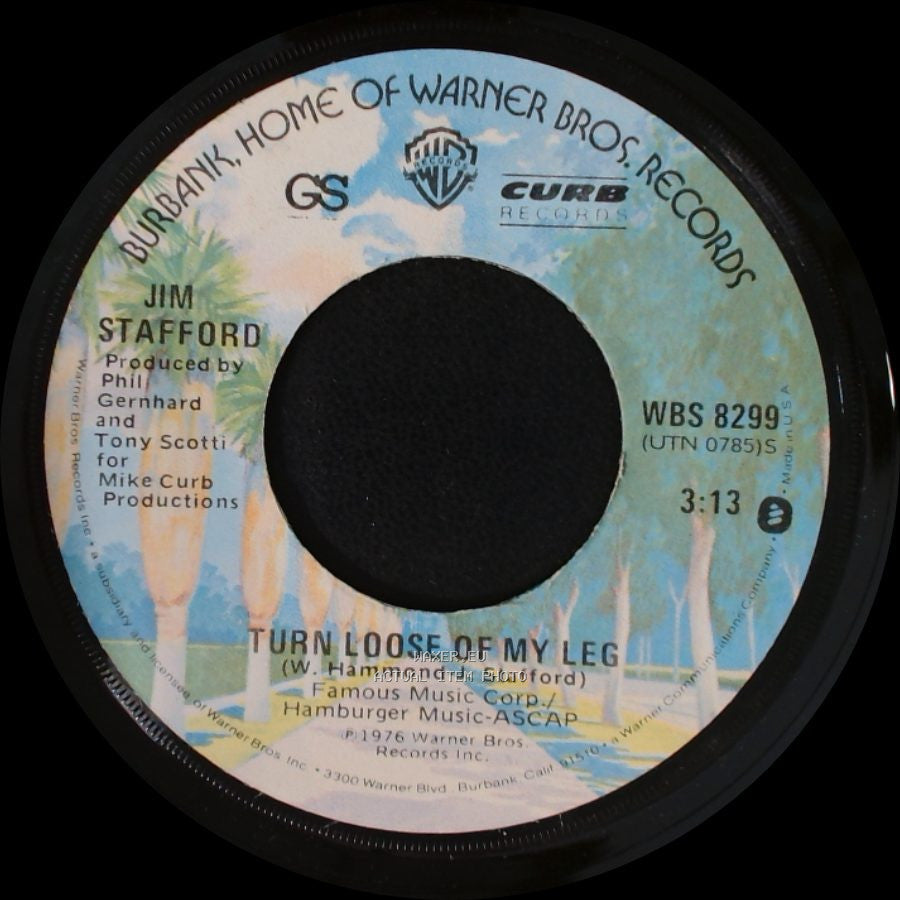 Jim Stafford - The Fight / Turn Loose Of My Leg side B
