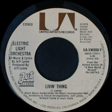 Electric Light Orchestra - Ma-Ma-Ma Belle / Livin' Thing side B