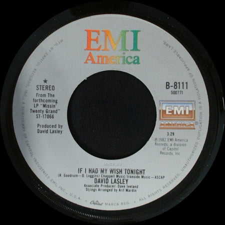 David Lasley - If I Had My Wish Tonight / There's Got To Be Somebody (Back On The Street Again) side B