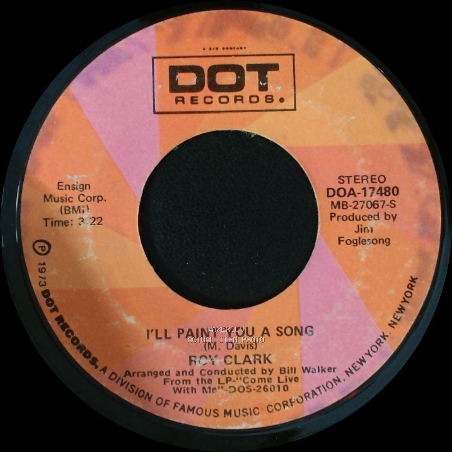 Roy Clark - I'll Paint You A Song / Somewhere Between Love And Tomorrow side A