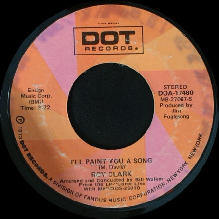 Roy Clark - I'll Paint You A Song / Somewhere Between Love And Tomorrow side A