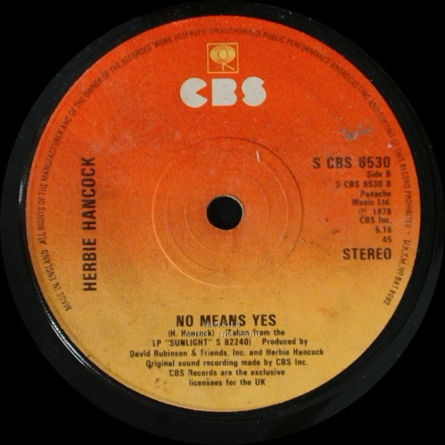 Herbie Hancock - I Thought It Was You / No Means Yes side B