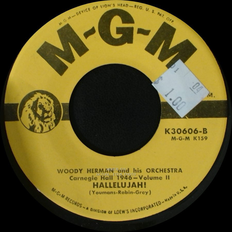 Woody Herman And His Orchestra - Mean To Me / Hallelujah! side B