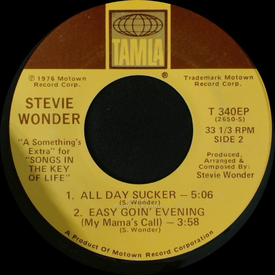 Stevie Wonder - Saturn / Ebony Eyes / "A Something's Extra" For "Songs In The Key Of Life" side B
