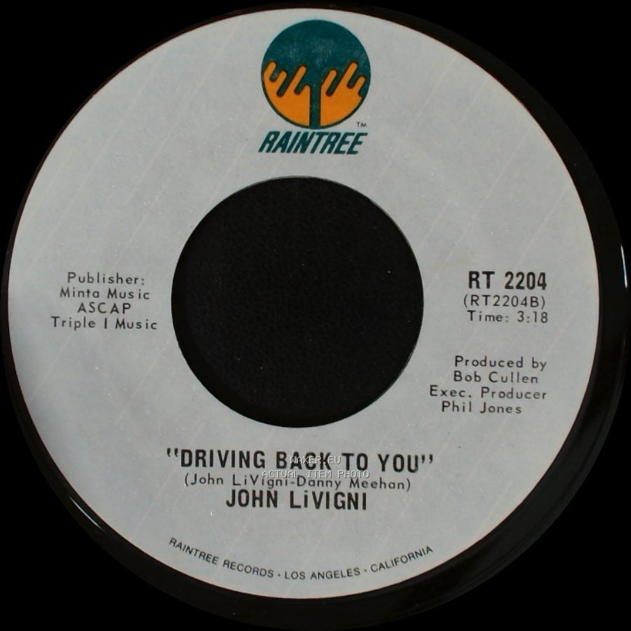 John Livigni - Driving Back To You / Machines side A