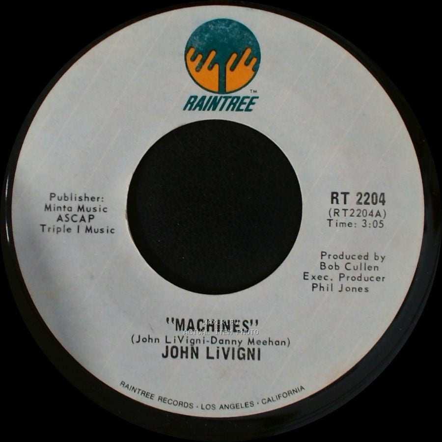 John Livigni - Driving Back To You / Machines side A