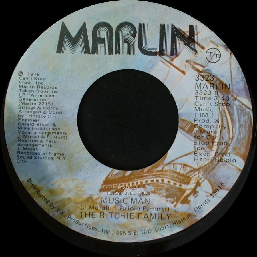 The Ritchie Family - Music Man / American Generation side A