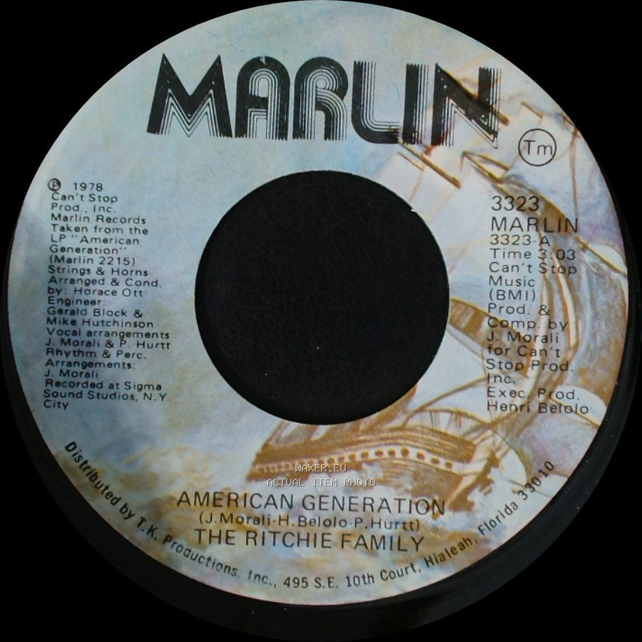 The Ritchie Family - Music Man / American Generation side B