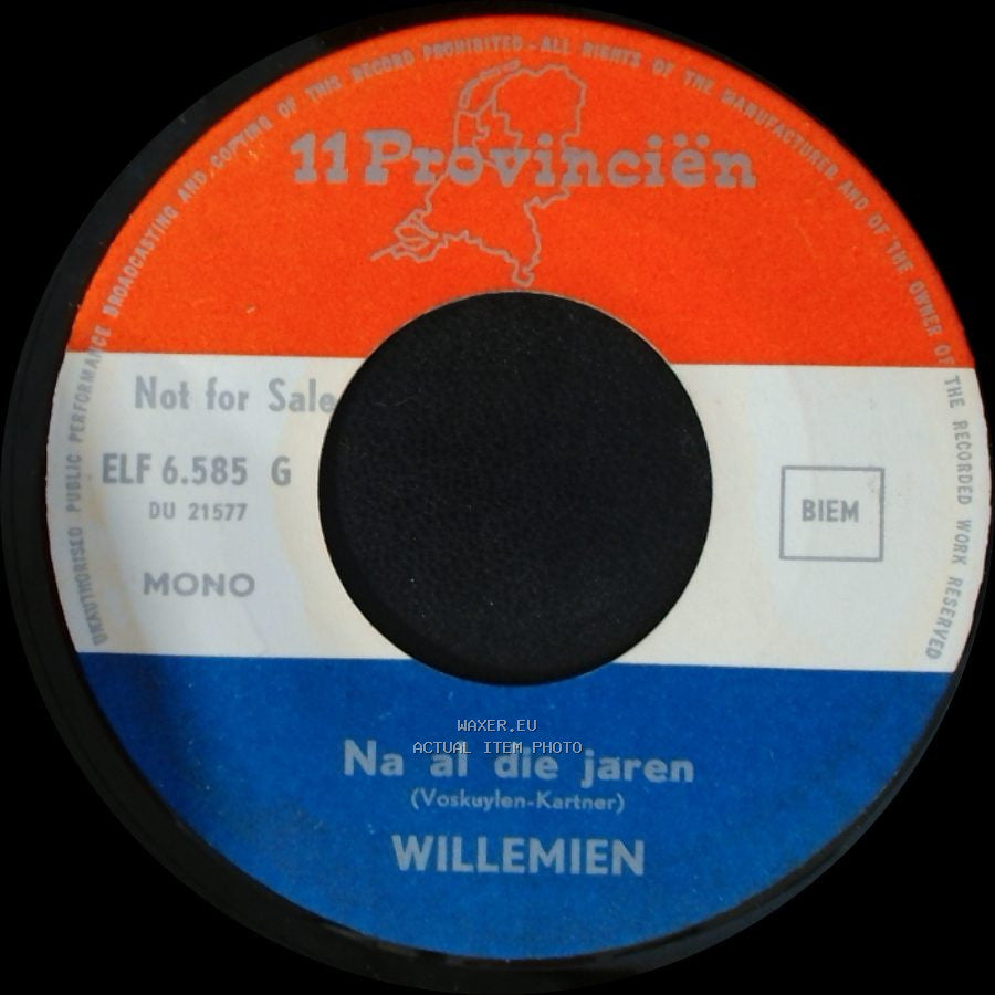 Willemien - Na Al Die Jaren / 'n Heel Leven Lang side A