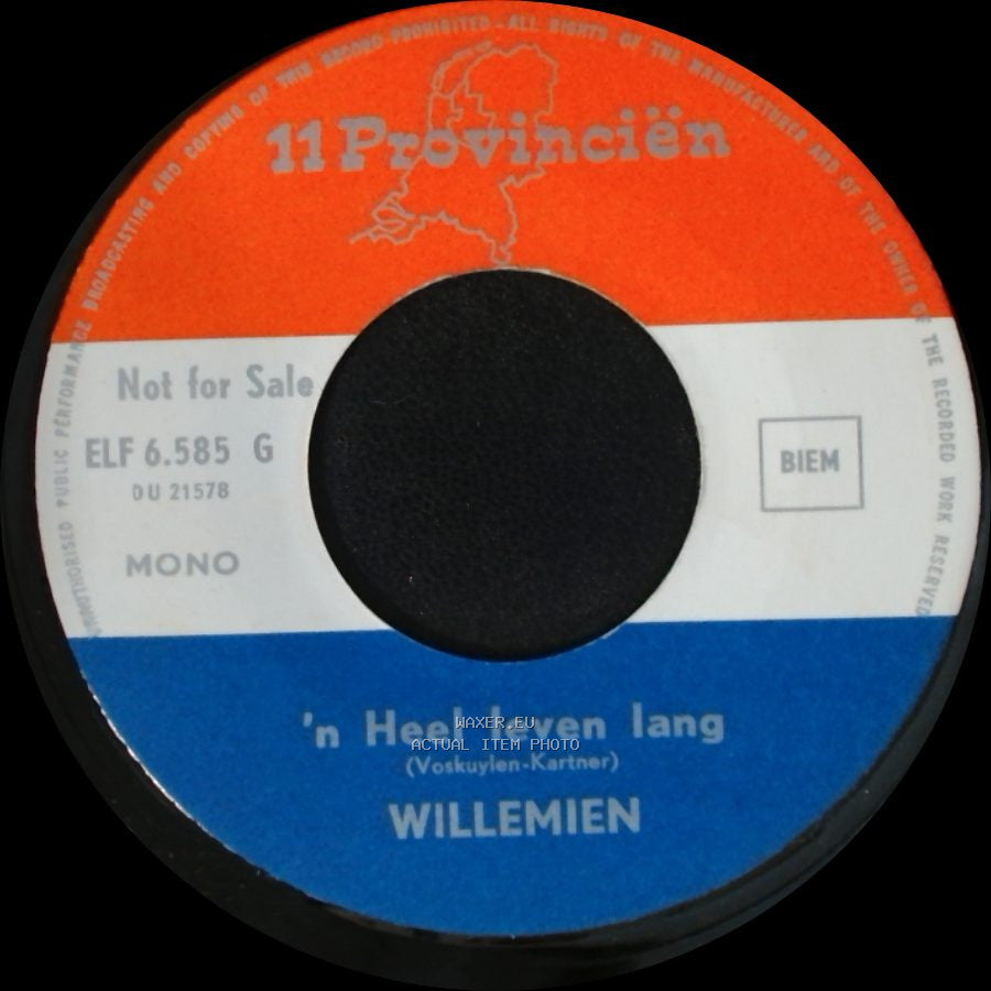 Willemien - Na Al Die Jaren / 'n Heel Leven Lang side B