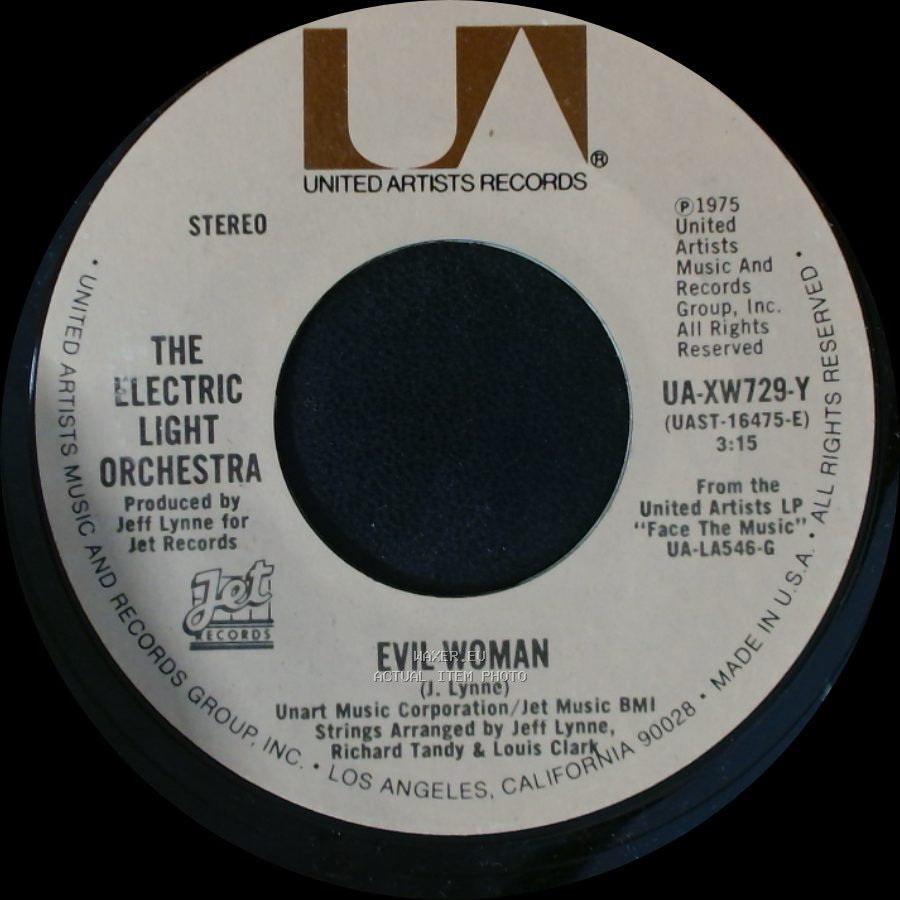 The Electric Light Orchestra - Evil Woman / 10538 Overture side A