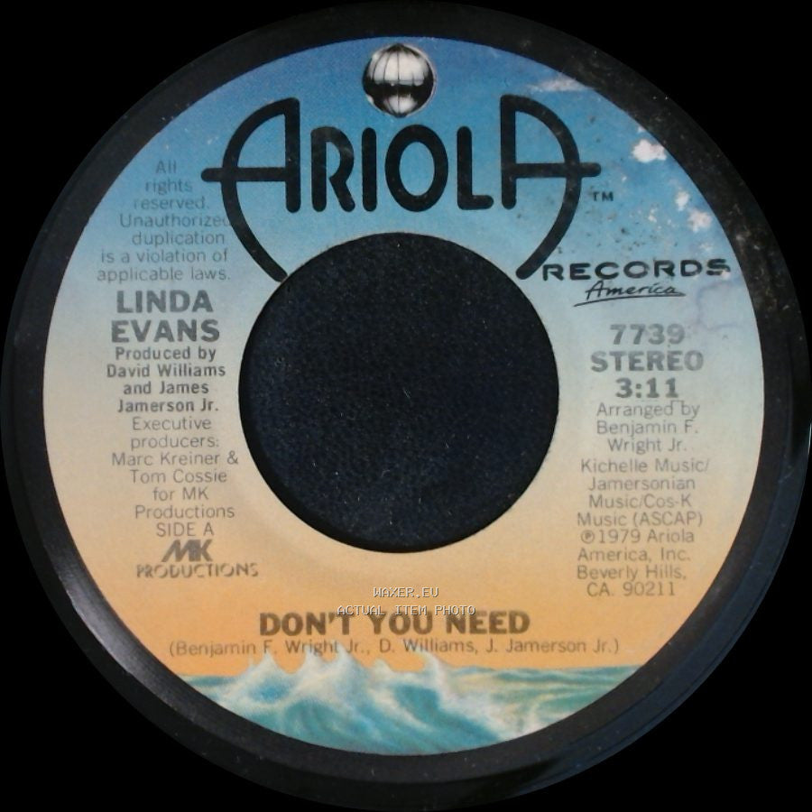Linda Evans - Don't You Need / You Got Me Dreaming side A