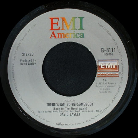 David Lasley - If I Had My Wish Tonight / There's Got To Be Somebody (Back On The Street Again) side B