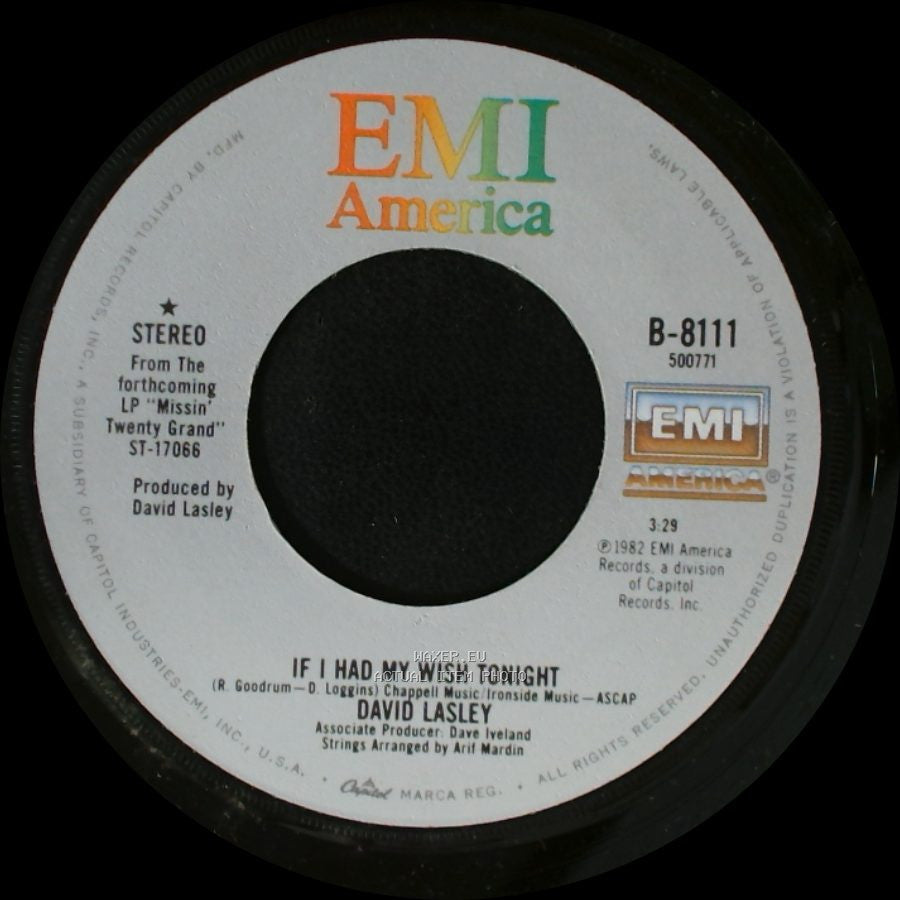 David Lasley - If I Had My Wish Tonight / There's Got To Be Somebody (Back On The Street Again) side B