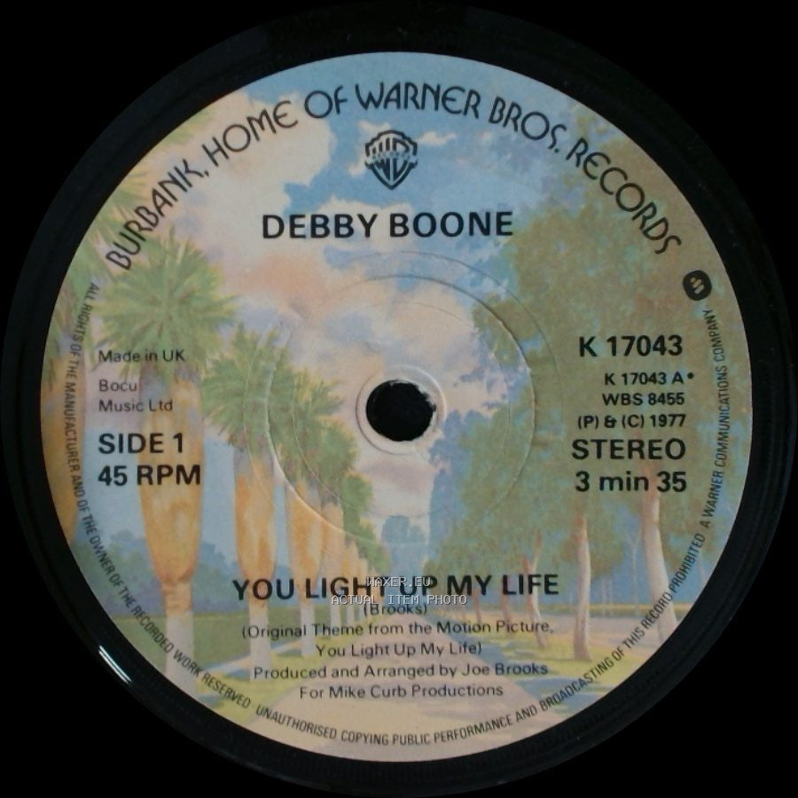 Debby Boone / The Boones - You Light Up My Life / Hasta Manana side A