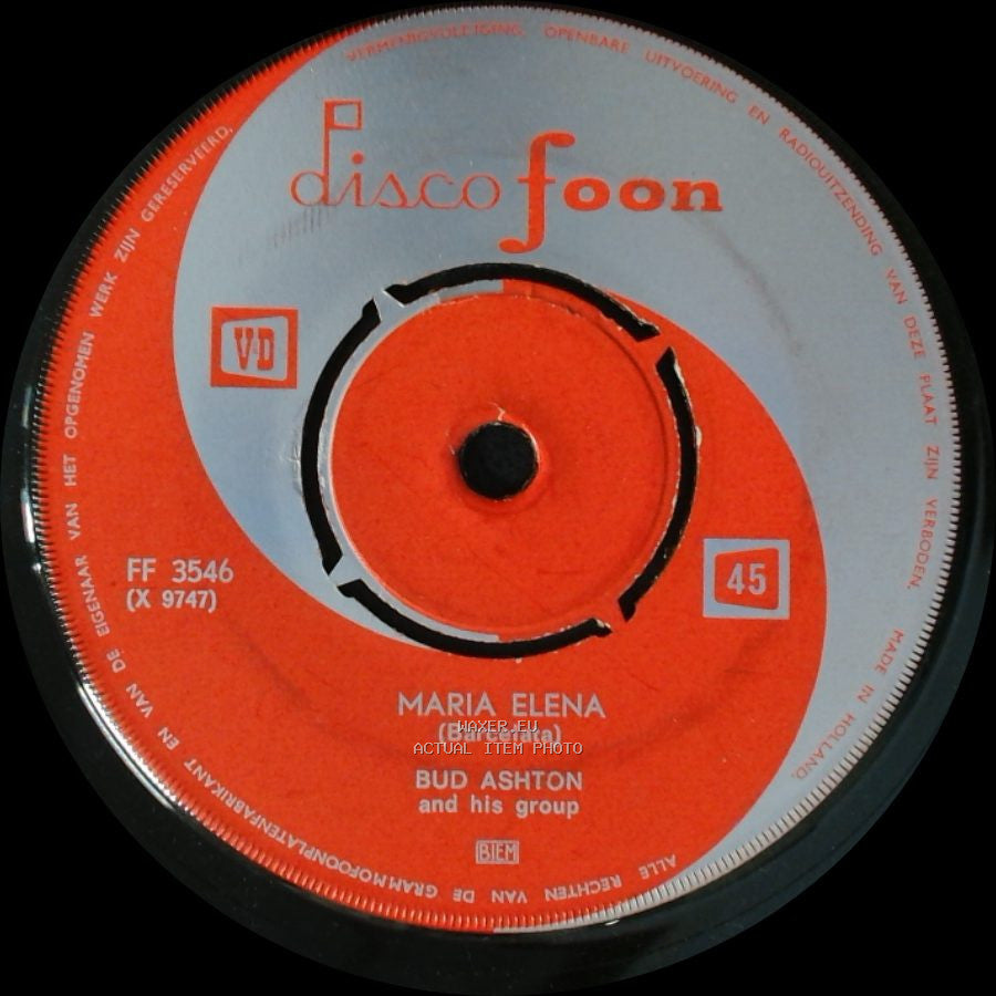 Bud Ashton And His Group / Ronn Clay - Maria Elena (Barcelata) / A-Me-Ri-Ca side A