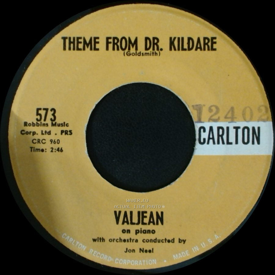 Valjean - Theme From Dr. Kildare / Theme From Ben Casey side A