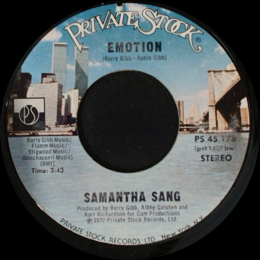 Samantha Sang - Emotion / When Love Is Gone side A